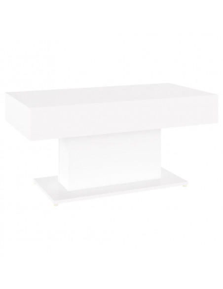 Tavolino da Salotto Bianco 96x50x45 cm in Legno Multistrato