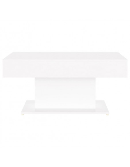 Tavolino da Salotto Bianco 96x50x45 cm in Legno Multistrato