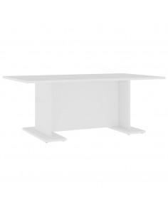 Tavolino da Salotto Bianco 103,5x60x40 cm in Legno Multistrato 2