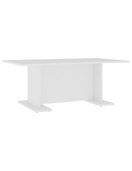 Tavolino da Salotto Bianco 103,5x60x40 cm in Legno Multistrato