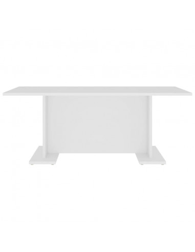 Tavolino da Salotto Bianco 103,5x60x40 cm in Legno Multistrato