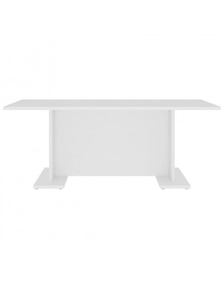 Tavolino da Salotto Bianco 103,5x60x40 cm in Legno Multistrato