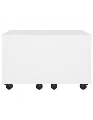 Tavolino da Salotto Bianco 60x60x38 cm in Legno Multistrato