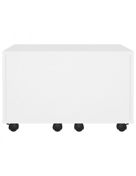 Tavolino da Salotto Bianco 60x60x38 cm in Legno Multistrato
