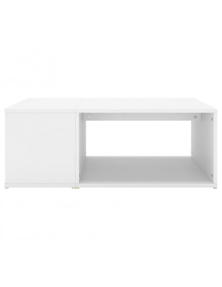 Tavolino da Salotto Bianco 90x67x33 cm in Legno Multistrato