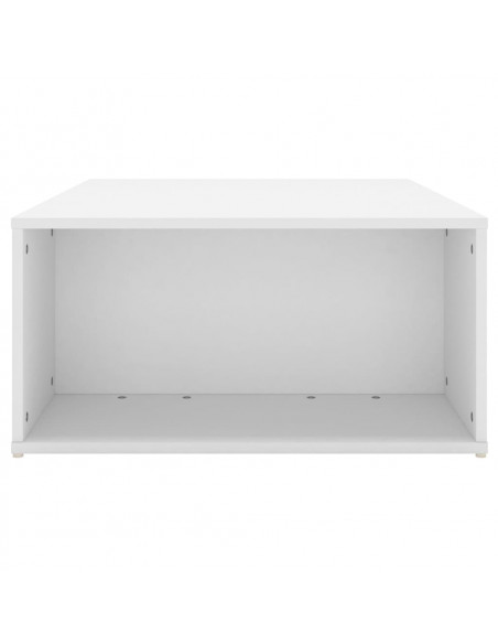 Tavolino da Salotto Bianco 90x67x33 cm in Legno Multistrato