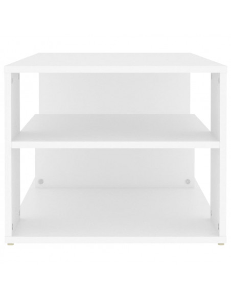 Tavolino da Salotto Bianco 100x50x40 cm in Legno Multistrato