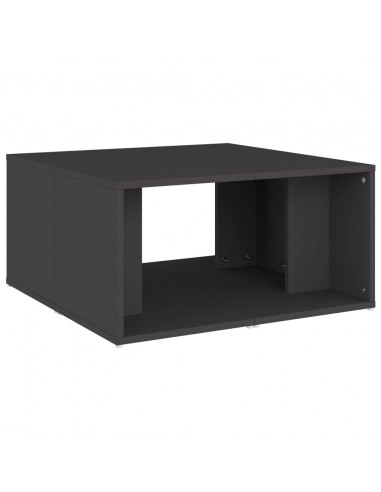 Tavolini da Salotto 4 pz Grigi 33x33x33 cm in Multistrato