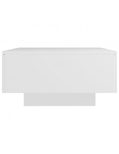 Tavolino da Salotto Bianco 90x60x31 cm in Legno Multistrato