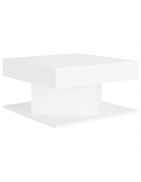 Tavolino da Salotto Bianco 57x57x30 cm in Legno Multistrato