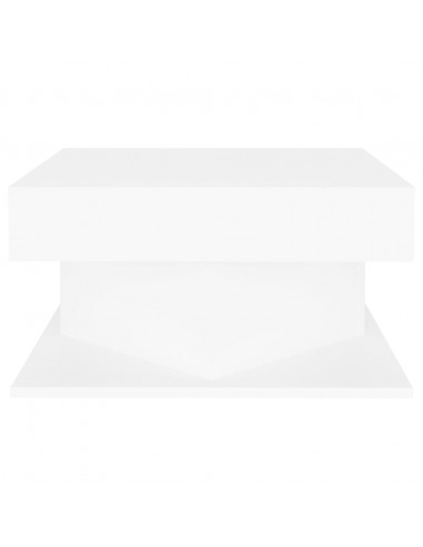 Tavolino da Salotto Bianco 57x57x30 cm in Legno Multistrato