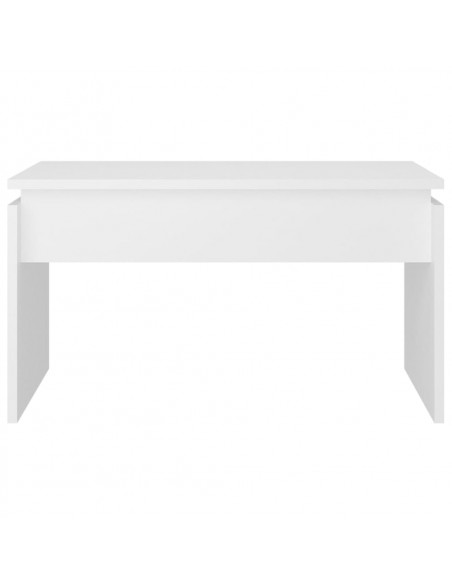Tavolino da Salotto Bianco 68x50x38 cm Legno Multistrato