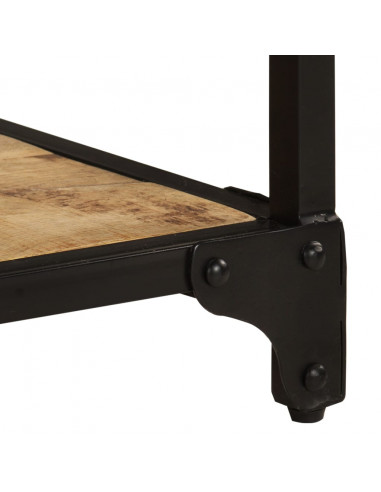 Tavolino da Salotto 90x45x35 cm in Legno di Mango Grezzo