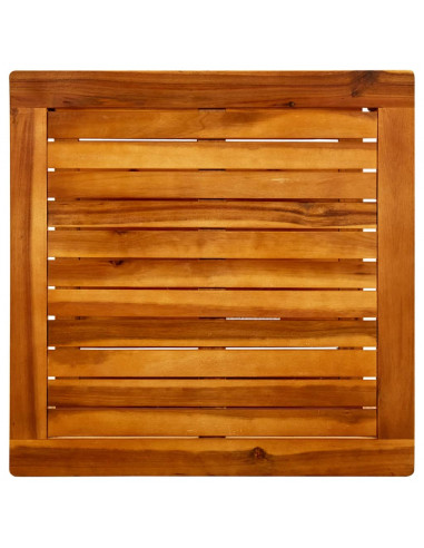 Tavolino da Salotto 60x60x45 cm in Legno Massello di Acacia