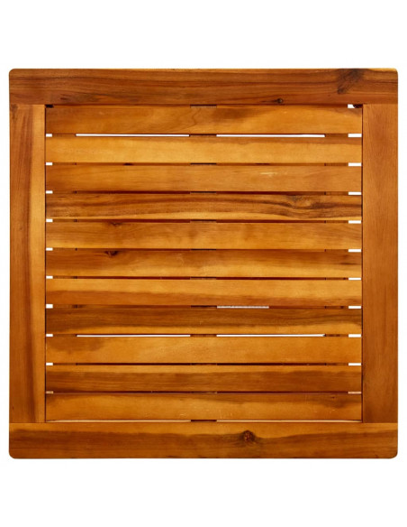 Tavolino da Salotto 60x60x45 cm in Legno Massello di Acacia