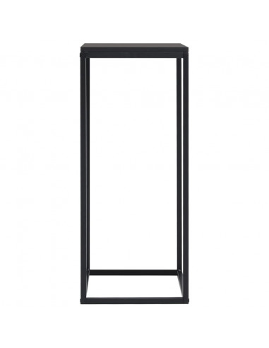 Tavolini 2 pz Neri in Acciaio