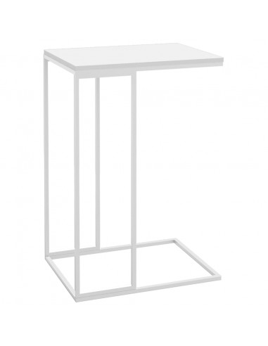 Tavolino da Salotto Bianco 40x30x59 cm in Legno Multistrato