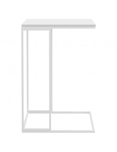 Tavolino da Salotto Bianco 40x30x59 cm in Legno Multistrato