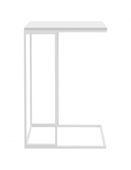 Tavolino da Salotto Bianco 40x30x59 cm in Legno Multistrato