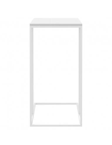 Tavolino da Salotto Bianco 40x30x59 cm in Legno Multistrato