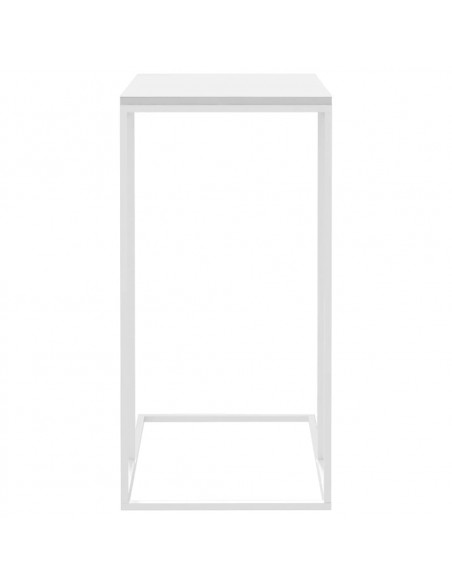 Tavolino da Salotto Bianco 40x30x59 cm in Legno Multistrato