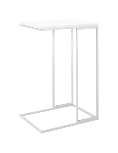 Tavolino da Salotto Bianco 40x30x59 cm in Legno Multistrato