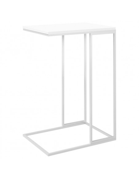 Tavolino da Salotto Bianco 40x30x59 cm in Legno Multistrato
