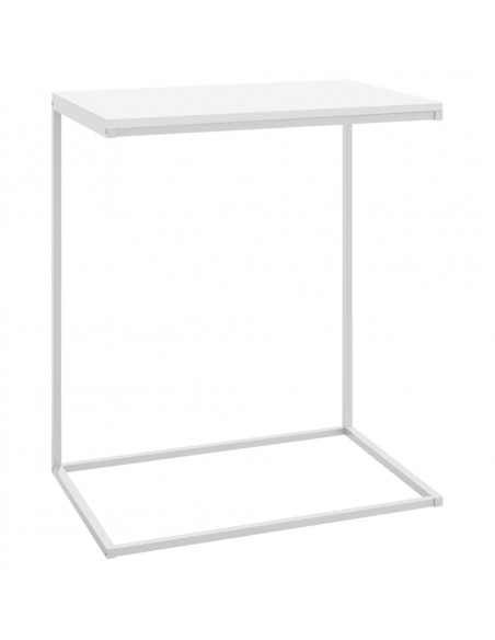 Tavolino da Salotto Bianco 55x35x66 cm in Legno Multistrato