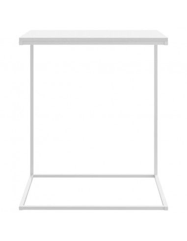 Tavolino da Salotto Bianco 55x35x66 cm in Legno Multistrato