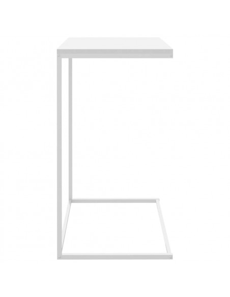 Tavolino da Salotto Bianco 55x35x66 cm in Legno Multistrato