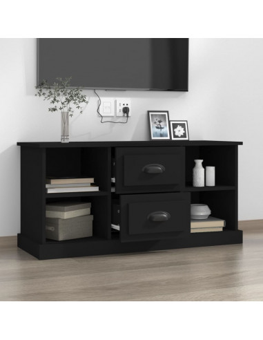 Mobile Porta TV Nero 99,5x35,5x48 cm in Legno Multistrato