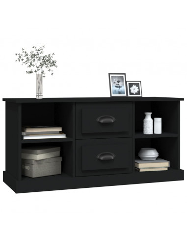 Mobile Porta TV Nero 99,5x35,5x48 cm in Legno Multistrato