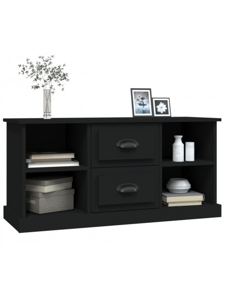 Mobile Porta TV Nero 99,5x35,5x48 cm in Legno Multistrato