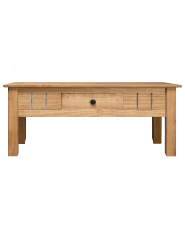 Tavolino da Caffè 100x60x45 cm in Pino Massello Panama Range