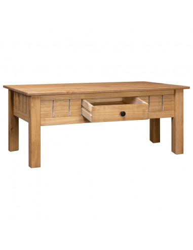 Tavolino da Caffè 100x60x45 cm in Pino Massello Panama Range