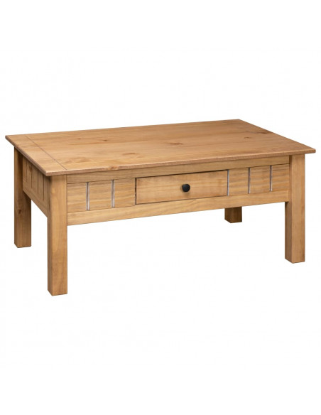 Tavolino da Caffè 100x60x45 cm in Pino Massello Panama Range
