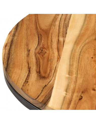 Tavolini Impilabili 2 pz in Legno Massello di Acacia