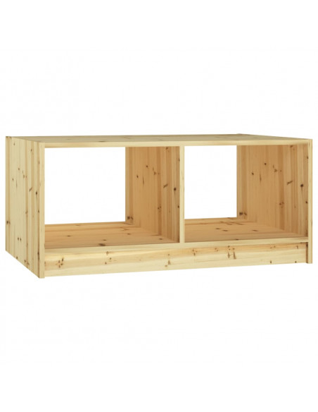 Tavolino da Salotto 75x50x33,5 cm Legno Massello di Abete