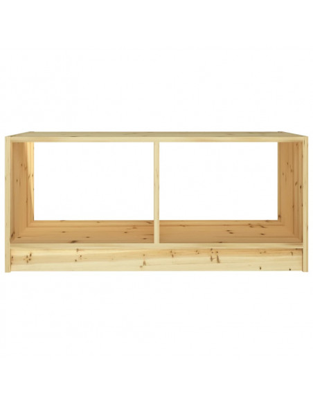 Tavolino da Salotto 75x50x33,5 cm Legno Massello di Abete