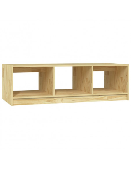 Tavolino da Salotto 110x50x34 cm Legno Massello di Pino
