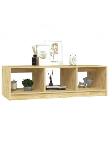 Tavolino da Salotto 110x50x34 cm Legno Massello di Pino