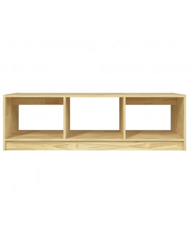 Tavolino da Salotto 110x50x34 cm Legno Massello di Pino