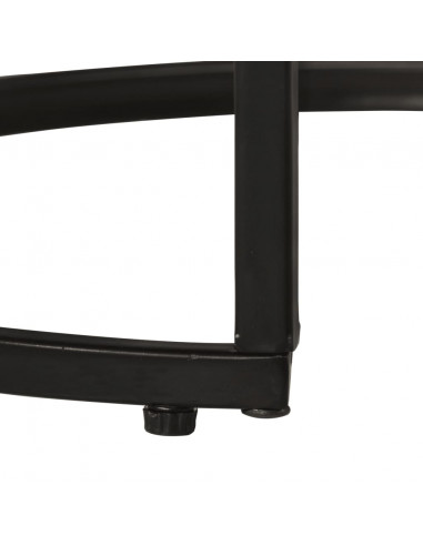 Tavolini Impilabili 2 pz in Legno Massello di Recupero