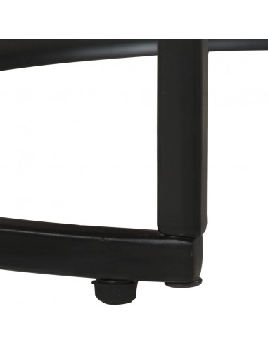 Tavolini Impilabili 3 pz in Legno di Mango Grezzo