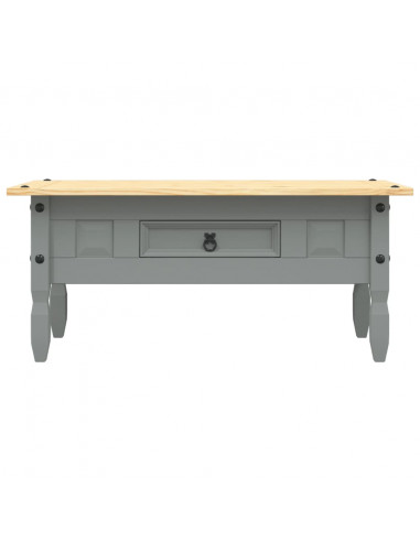 Tavolino Caffé Pino Messicano Corona Range Grigio 100x55x45 cm