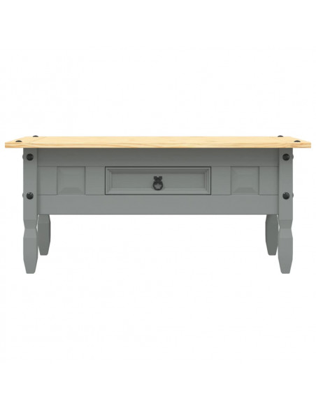 Tavolino Caffé Pino Messicano Corona Range Grigio 100x55x45 cm