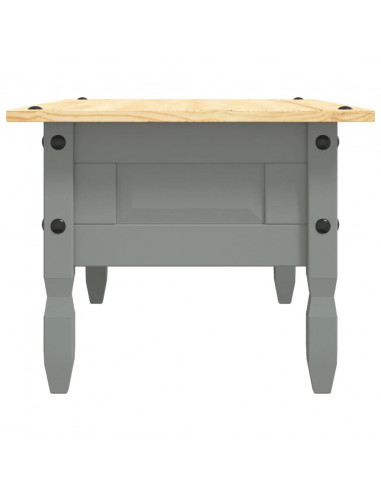Tavolino Caffé Pino Messicano Corona Range Grigio 100x55x45 cm