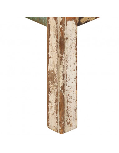 Tavolino da Salotto 80x80x40 cm in Legno Massello di Recupero