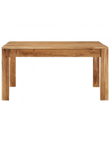 Tavolino da Salotto 80x80x40 cm in Legno Massello di Acacia