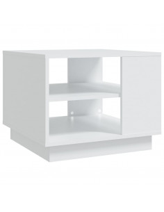 Tavolino da Salotto Bianco 55x55x43 cm in Truciolato 2
